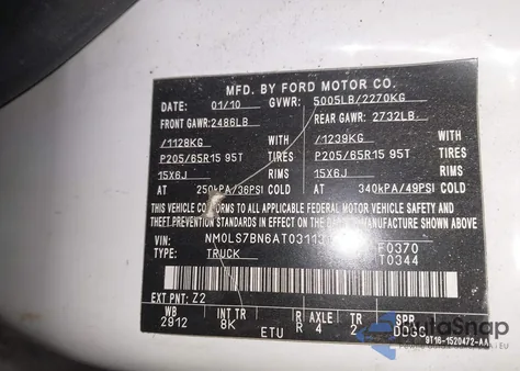 2010 Ford Transit Connect Xlt from USA, damaged, VIN NM0LS7BN6AT031131